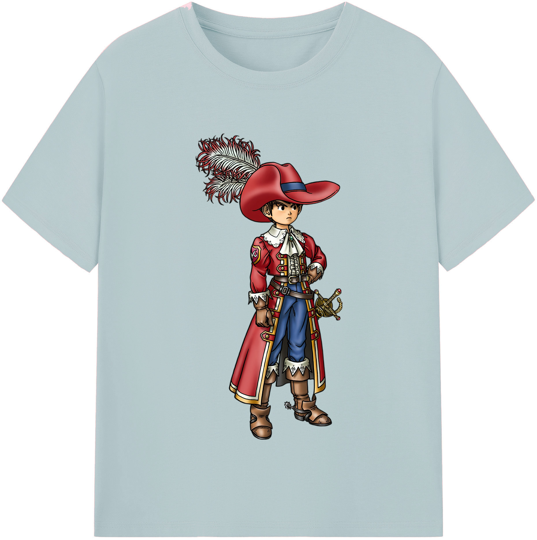 （画像用） ドラゴンクエスト Doragon Kuesuto Dragon Quest 綿100％半袖Tシャツ（フロントプリント）